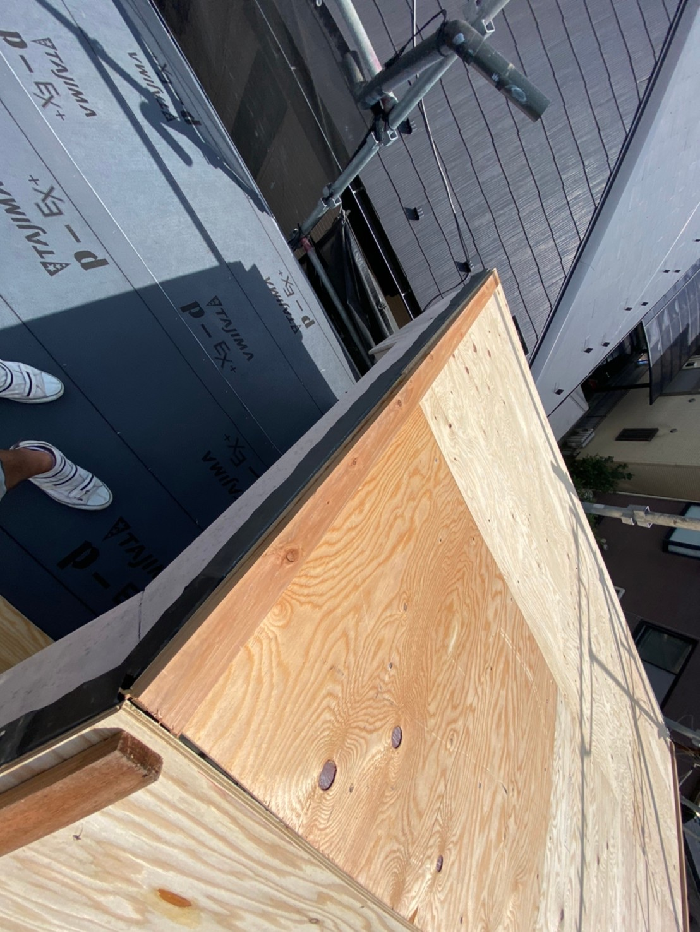 野地板増し張り