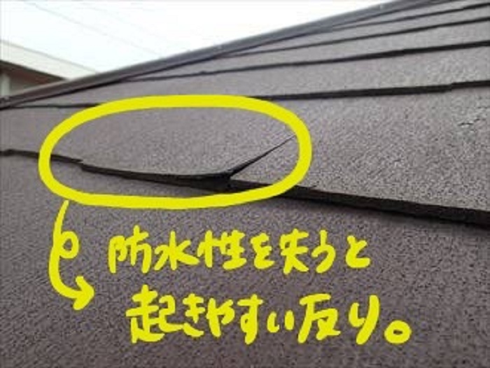 スレートの反り