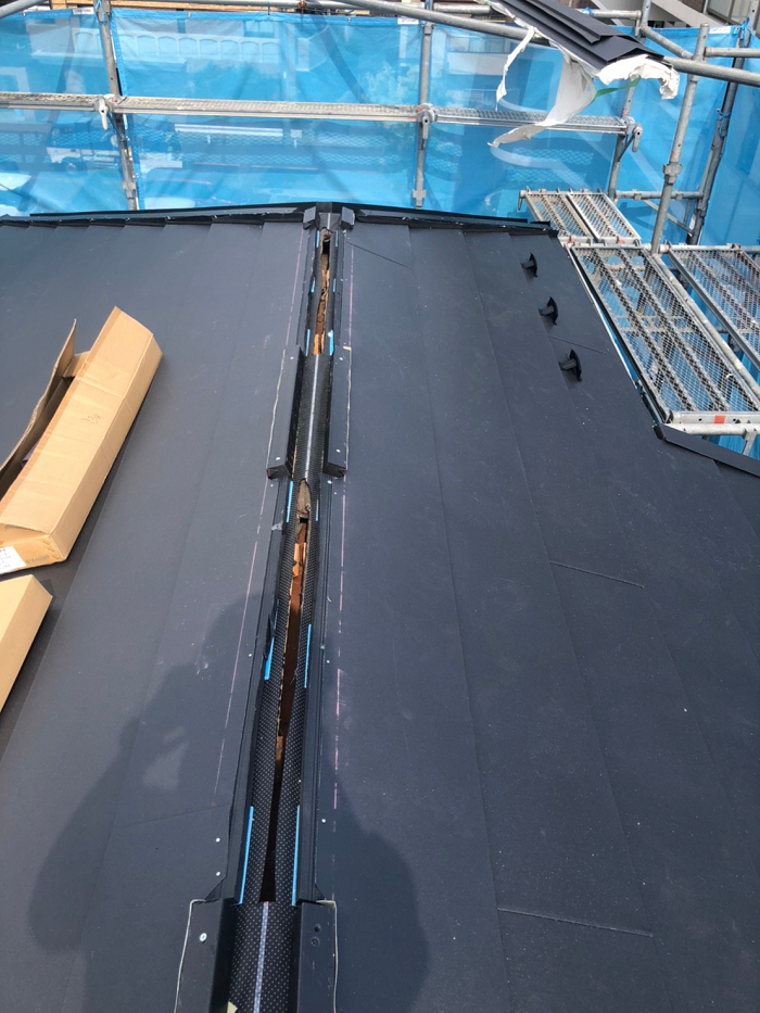 換気棟の下地風景