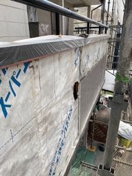 サイディングを剥がした下地