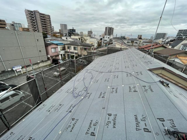 ルーフィング設置