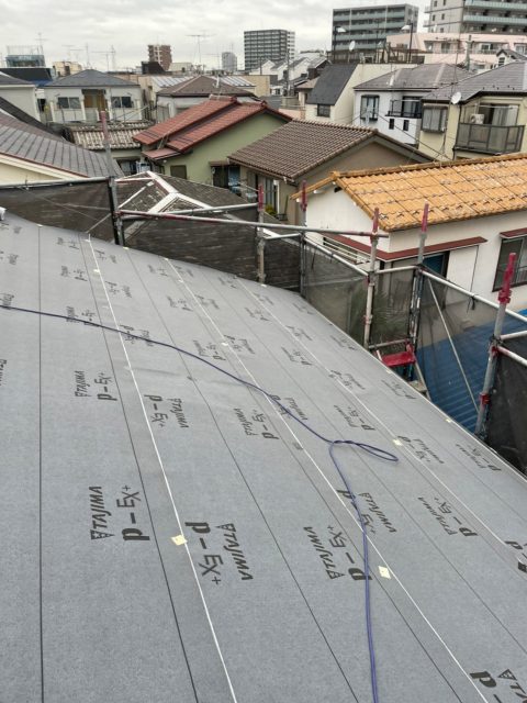 ルーフィング設置