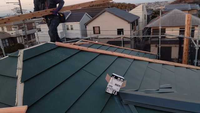 カバー工法施工途中