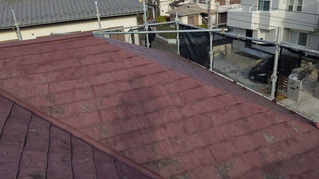 劣化したスレート屋根