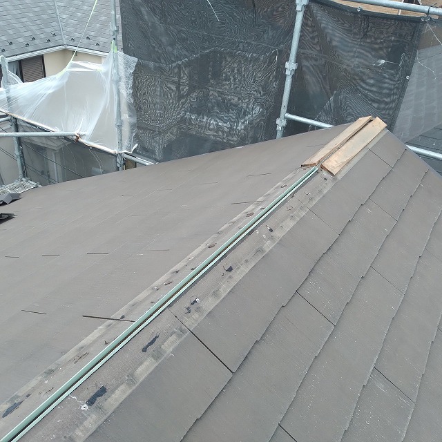 貫板交換工事　樹脂貫