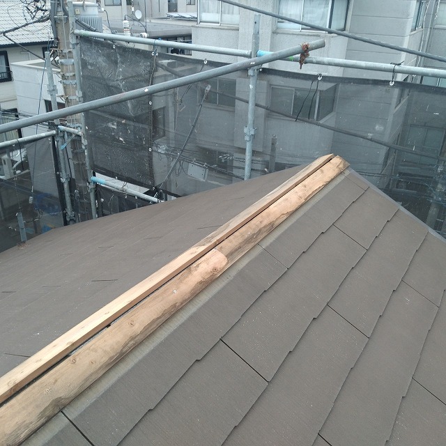 貫板交換工事　樹脂貫