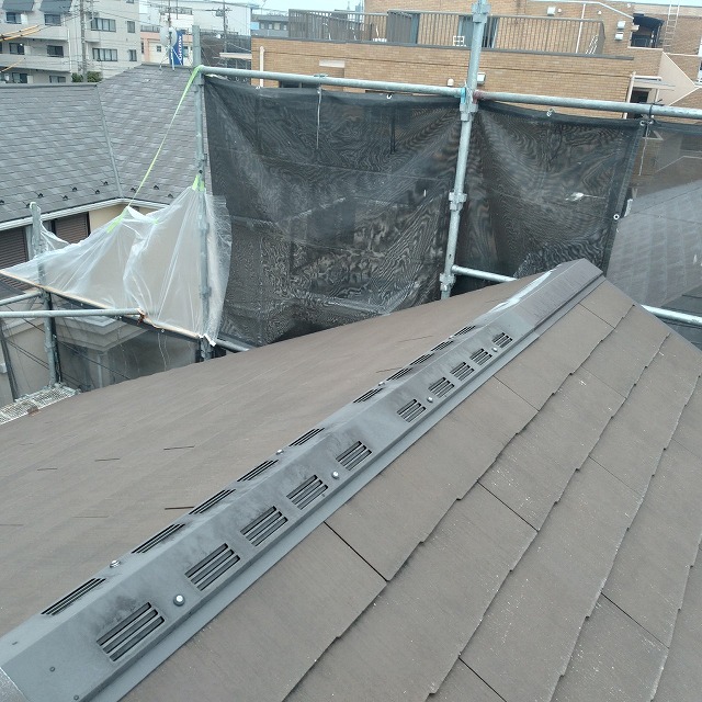 貫板交換工事　樹脂貫