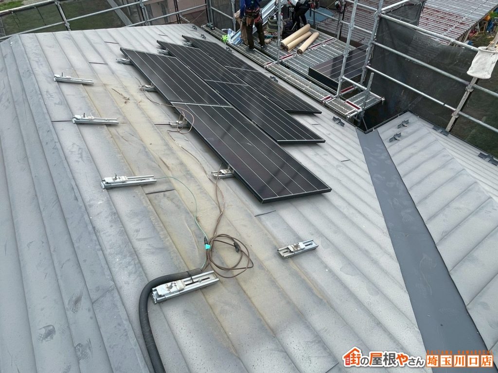 太陽光パネル取り外し作業