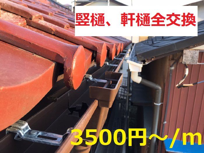 雨樋修繕にかかる費用の目安