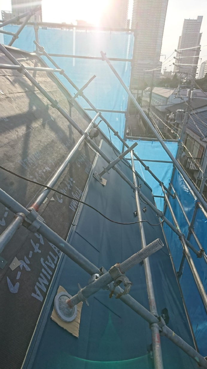板金屋根取り付け