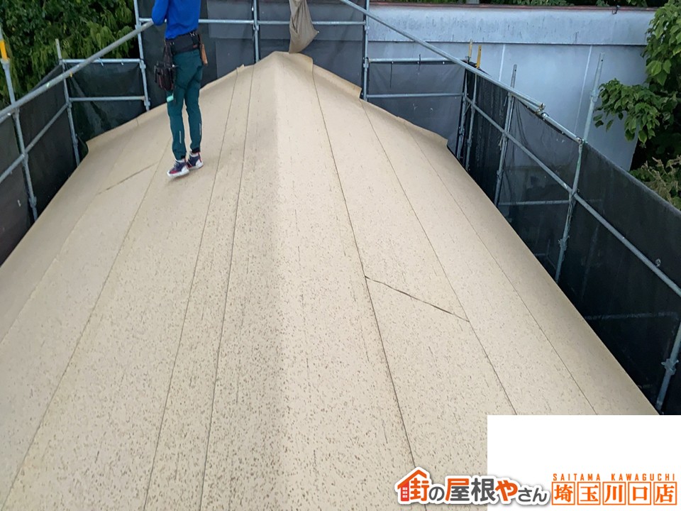 ルーフィングの設置