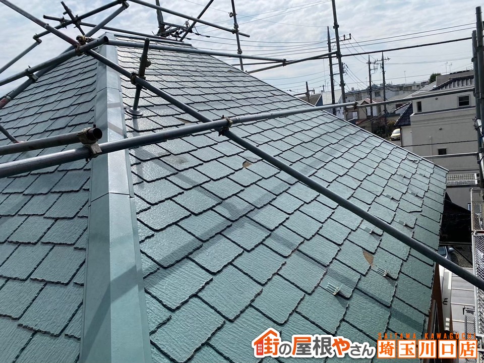 既存屋根　スレート