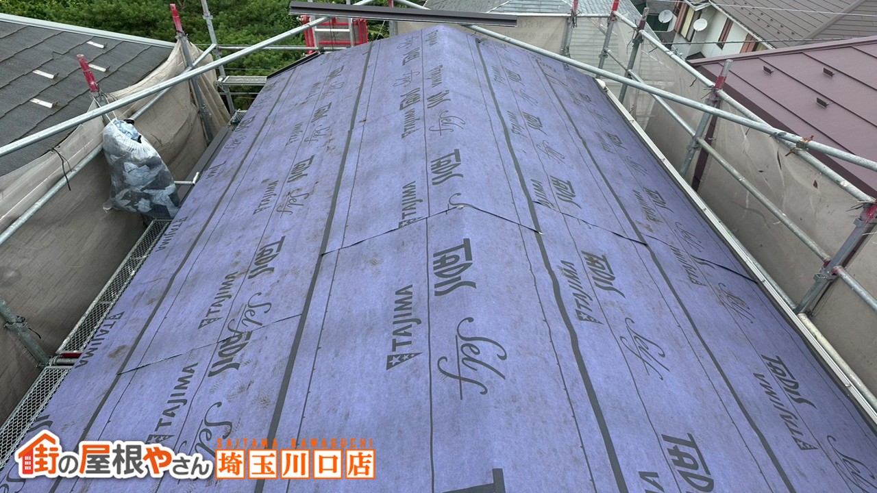 久喜市 屋根カバー　ルーフィング