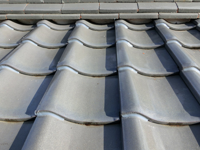 ラバーロックを行った瓦屋根