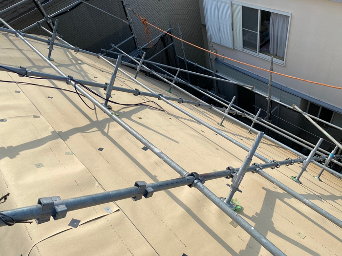 ルーフィング施工