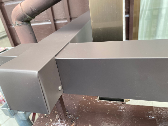 笠木板金の取付・加工