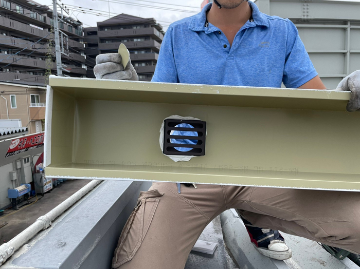 板金の大型雨樋