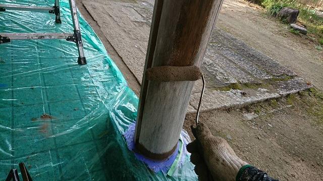 ガードラックproを塗っていきます