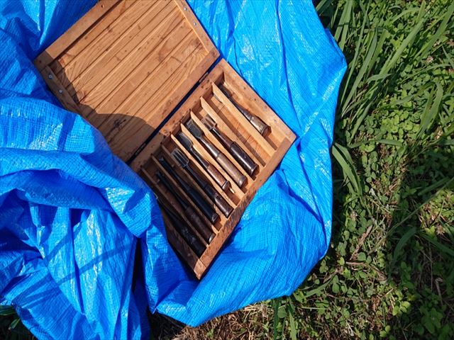 長野県飯島町ログハウス丸太外壁修繕10