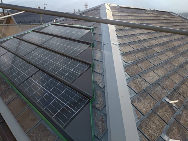 伊那市境K邸屋根の下塗り