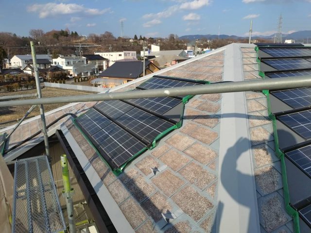 伊那市境K邸屋根ダメ込み完了