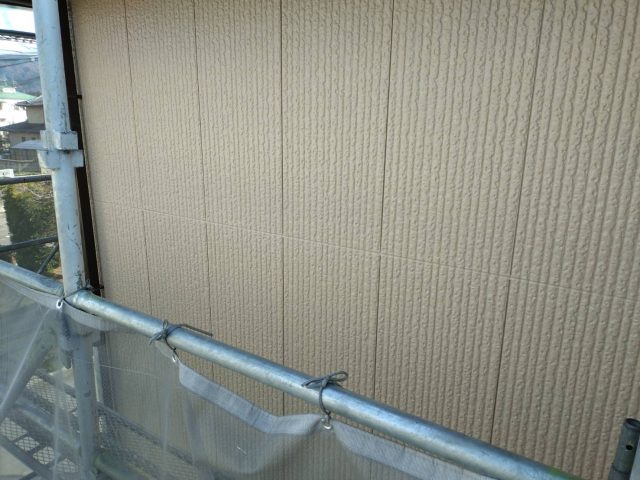 伊那市境K邸外壁上塗り