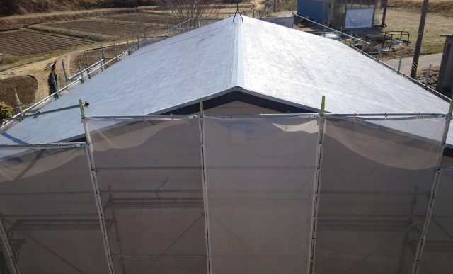 松川町屋根塗装