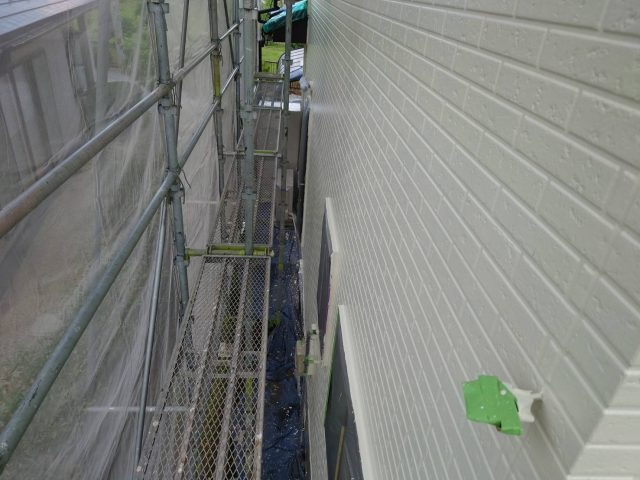 飯田市桐林外壁2色塗り分け