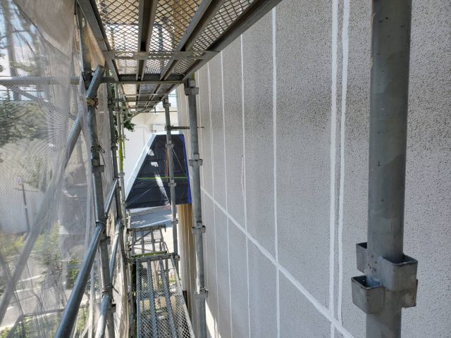 伊那市K様邸_外壁養生2