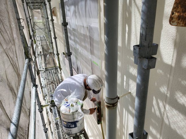 伊那市K様邸_上塗り1