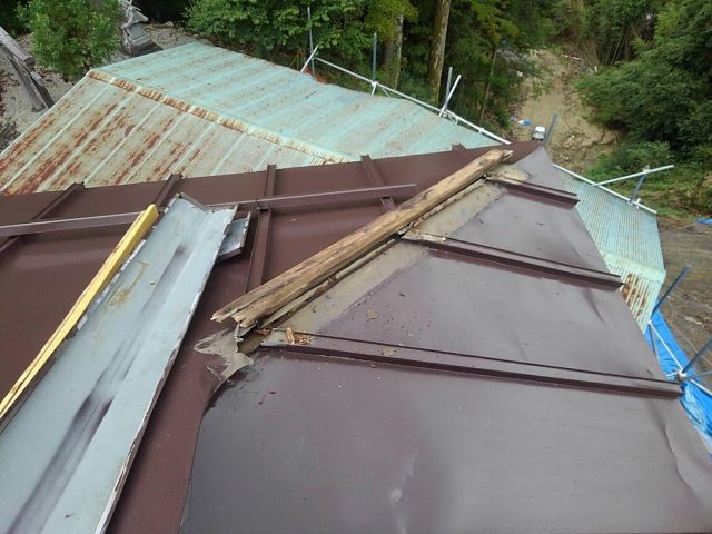 阿南町_屋根塗装_隅棟2