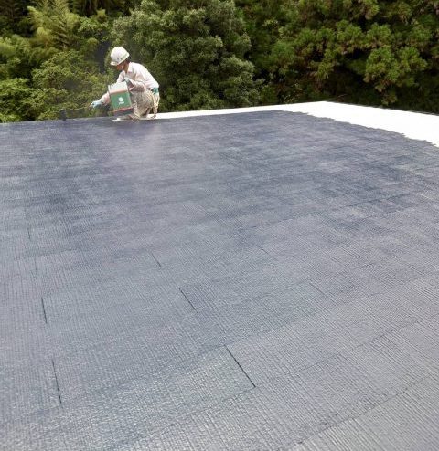 阿南町M美容院_下塗り3