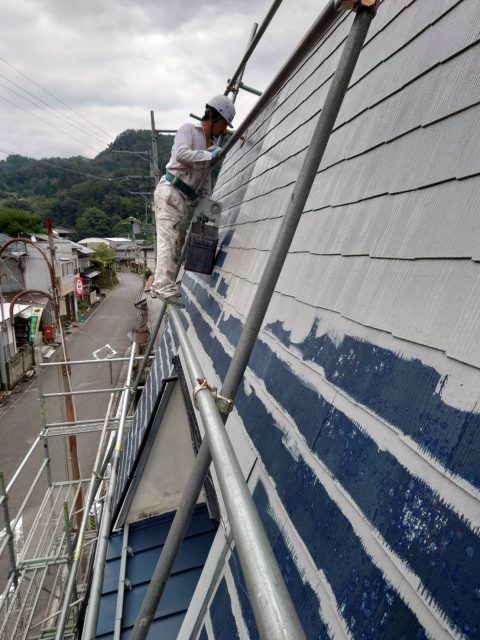 阿南町M美容院_下塗り1