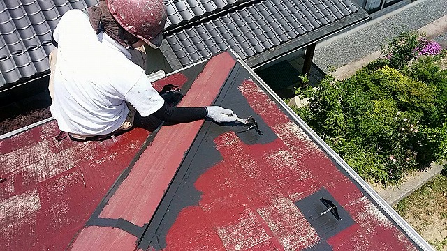 飯田市時又コロニアル中塗り5