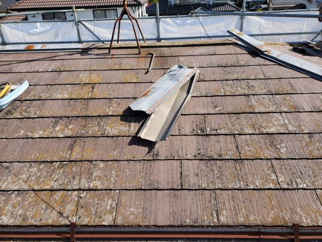屋根材撤去3
