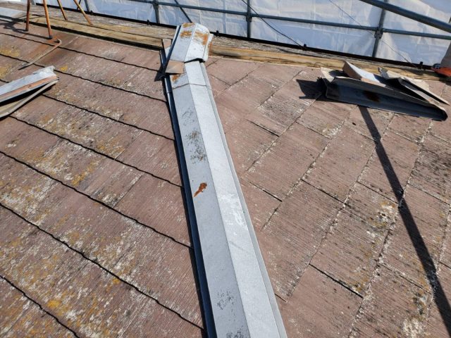 屋根材撤去4