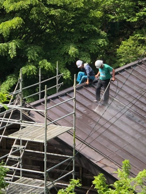 屋根洗浄2