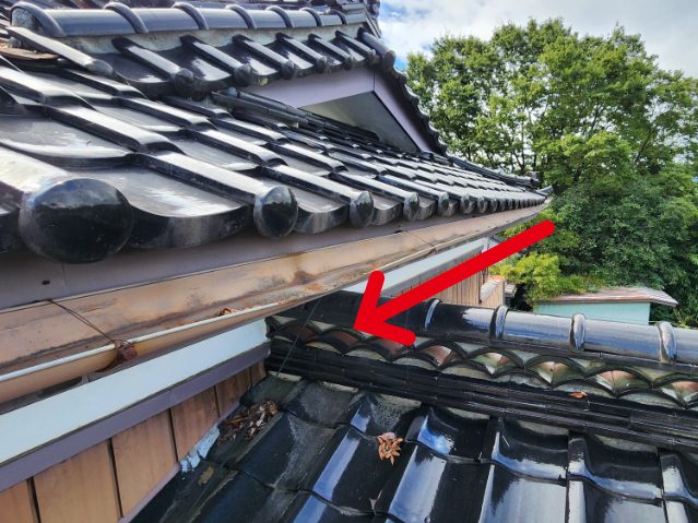伊那市G邸_雨漏り調査-雨樋3