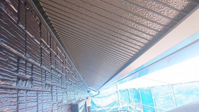 上伊那郡飯島町セキスイハイム外壁塗装上塗り5