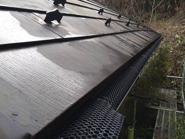 下條村S邸雨樋交換工事完成