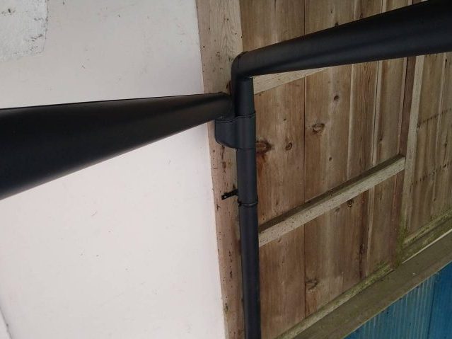 下條村S邸竪樋設置