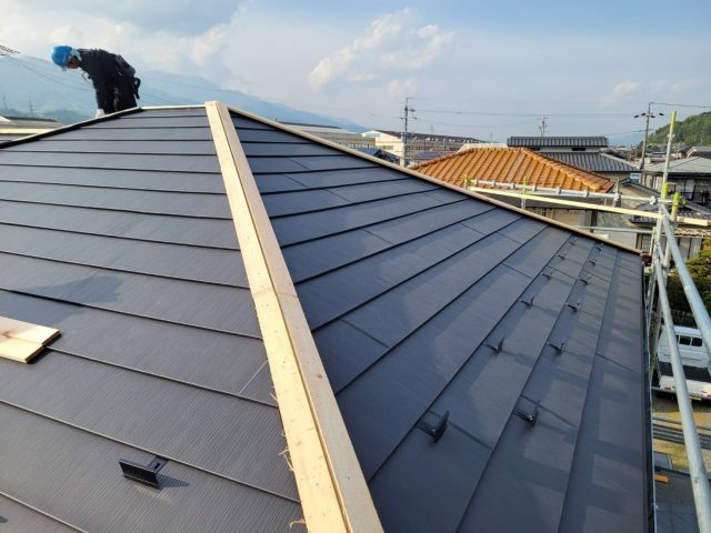 豊丘村屋根カバー工法