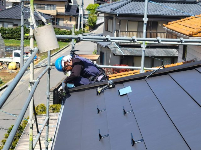 豊丘村屋根カバー工法