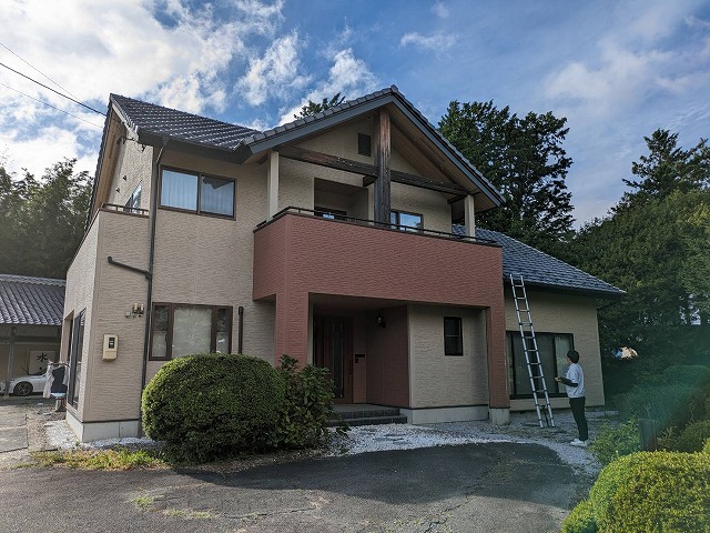 伊那市富県ALC外壁塗装現状5