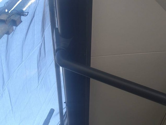 駒ヶ根市T邸雨樋交換竪樋取付