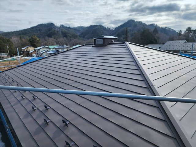 阿智村屋根カバー_大屋根完成