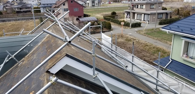 スレートを撤去終わりました