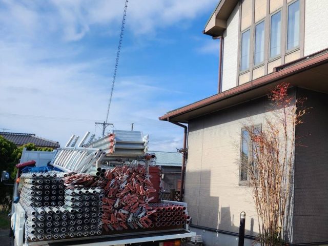 駒ヶ根市N邸_足場1