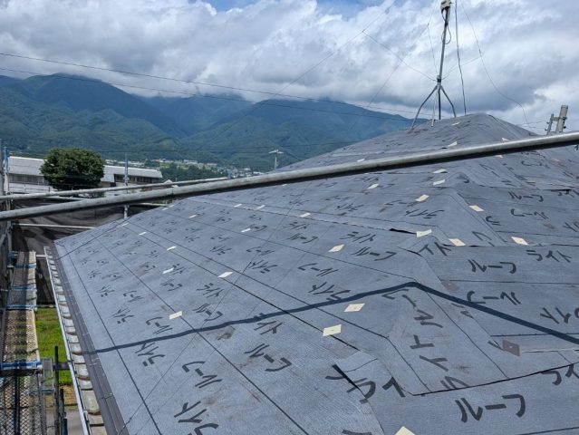 伊那市T邸ルーフィング敷設