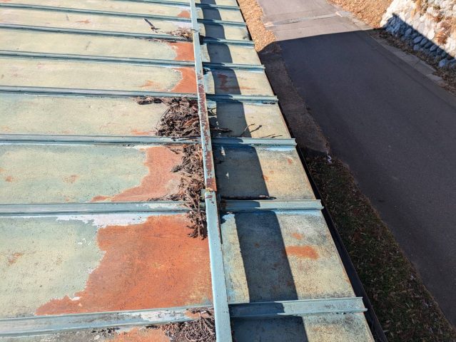 駒ヶ根市中沢M邸施工前屋根